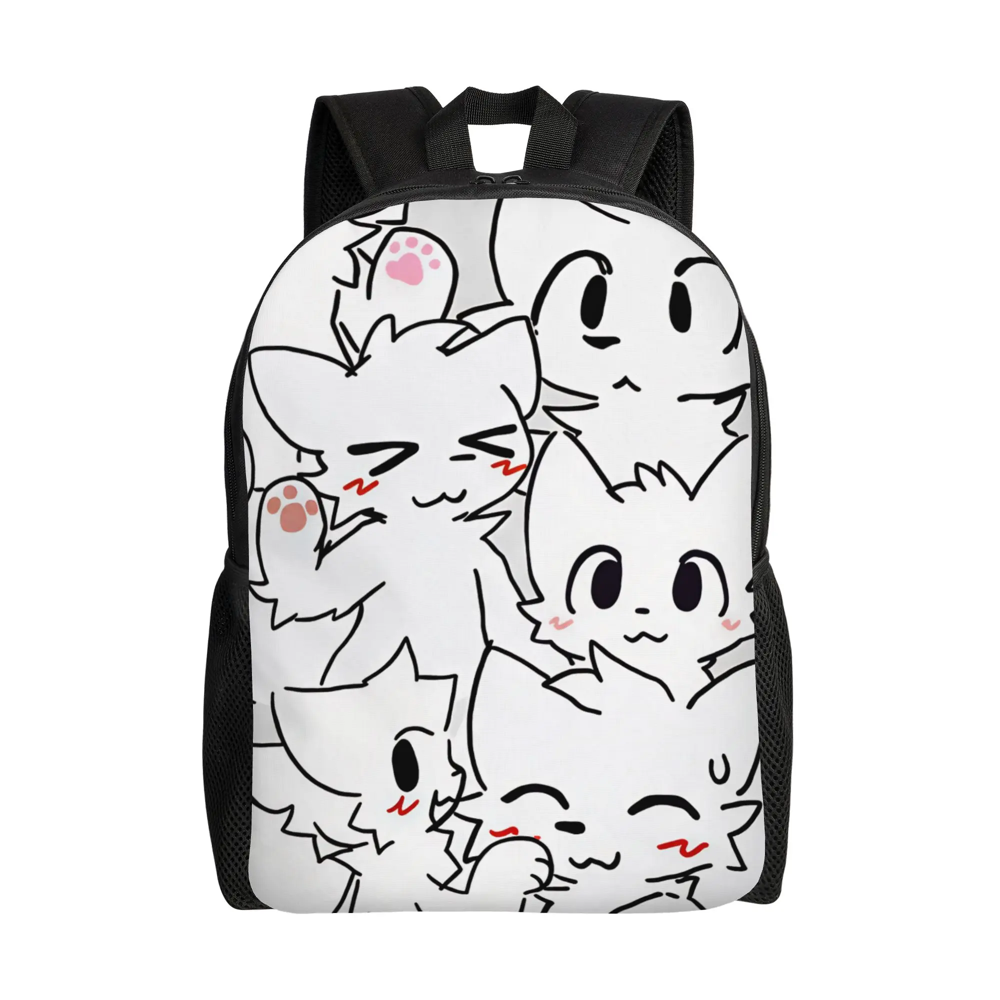 Boykisser Silly Cat    Backpack  Women Polyester University Backpacks Durable Elegant School Bags Rucksack