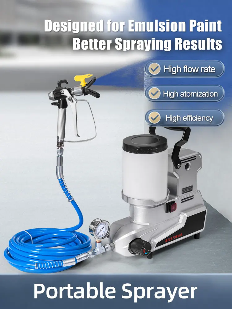 Multifunctional Small Paint Sprayer Electric High Pressure Airless Paint Sprayer Latex Paint