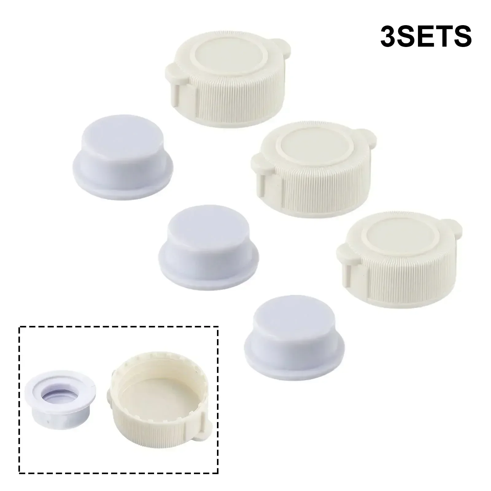 1/3 Sets Exhaust Valve Cap Plug For Intex 10043 10044 For Above Ground Pool Replacement-Part Plug Exhaust Valve Cover & Plug