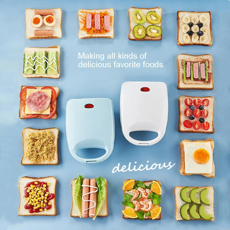 ultifunction Sandwich aker Fast Heating Toaster Hoe Breakfast aking hine Kitchen Baking Pan Roast eat Oelette