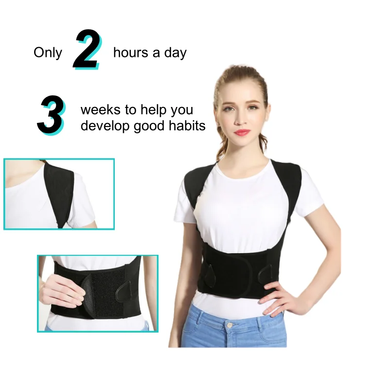 Adjustable Back Posture Corrector Humback Blet Lumbar Brace Spine Back Shoulder Support Corrector For Man Woman