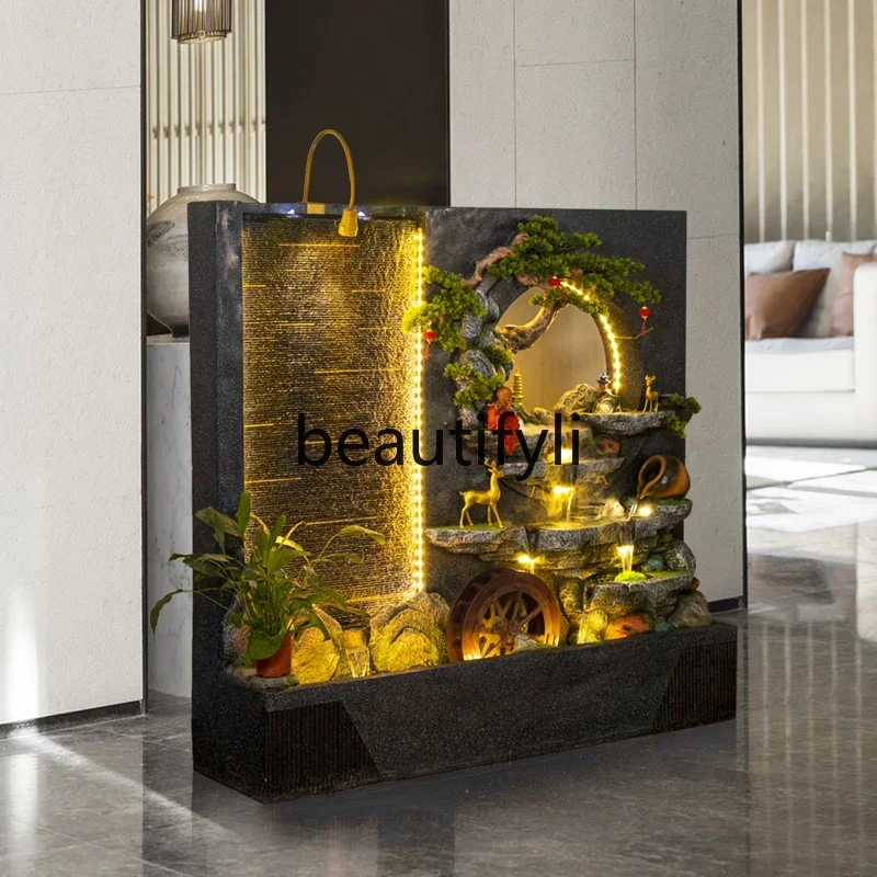 

Cy56 running water screen, running water wall, outdoor decorative water feature, feng shui wheel floor ornament