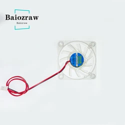 1pcs 3D Printer Fan 6010 6015 2pin 60x60X10 60x60X15mm 5V Cooling Fan LED Light Cooler Fan Luminous Hydraulic Bearing Fan DC 5V