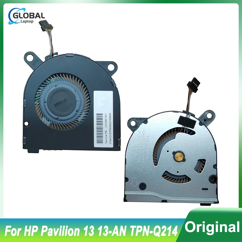 Ventilador de refrigeración para portátil HP Pavilion 13-an 13-AN0003TU AN006 TPN-Q214, accesorio de reparación de radiador, L41283-001 de repuesto, nuevo