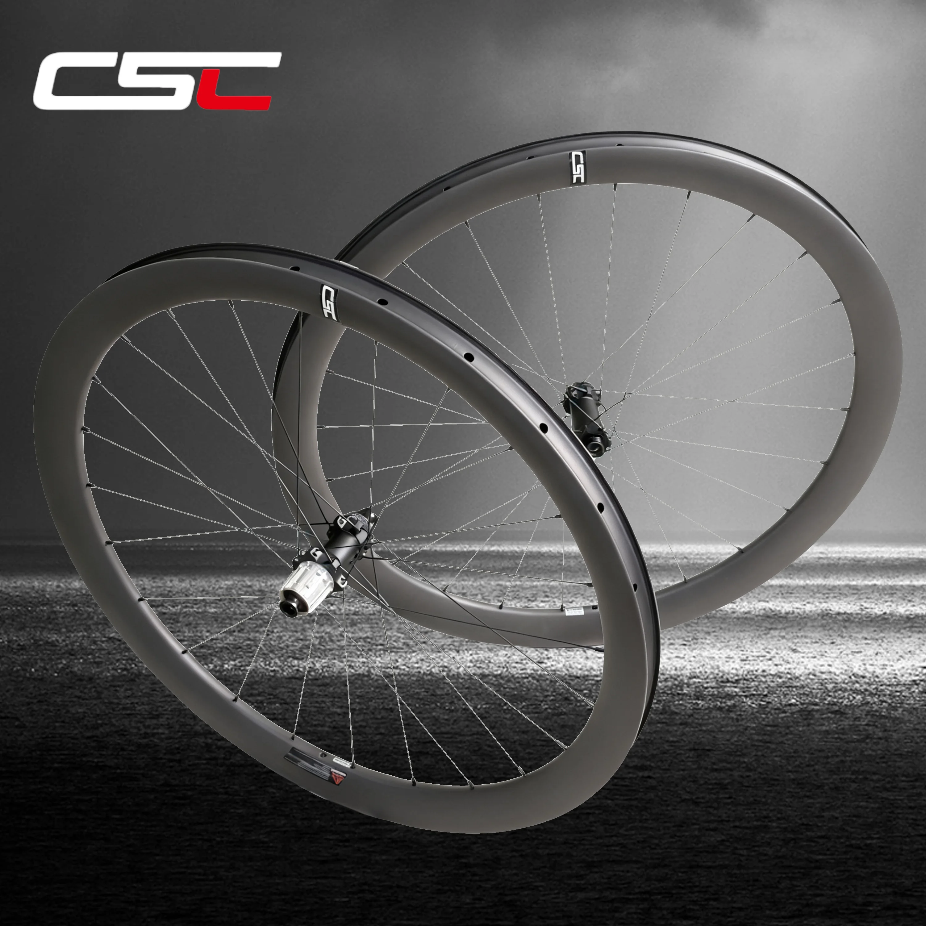 CSC ウルトラライト 自転車 カーボンホイール 60T ラチェットハブ