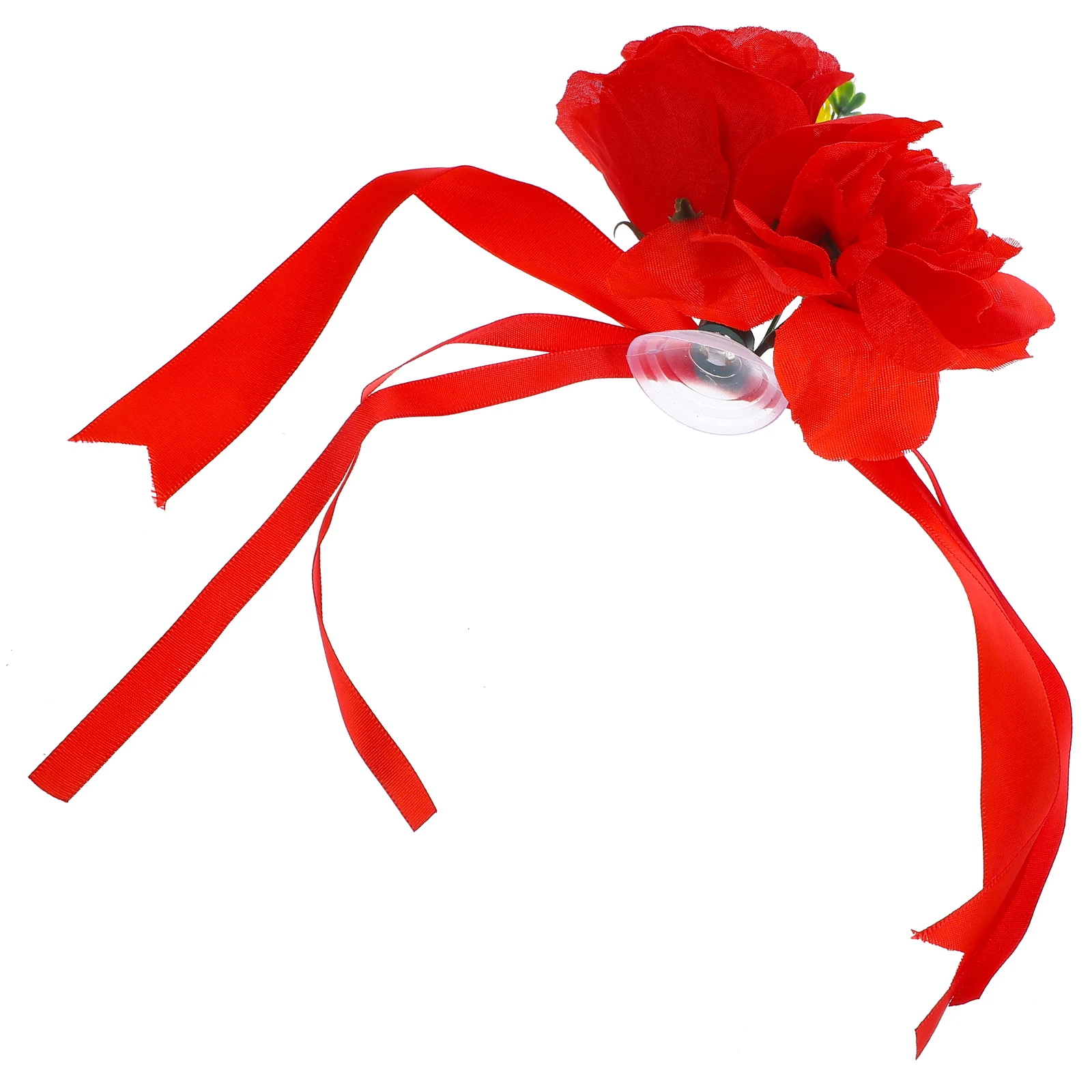 

Artificial Silk Flower Door H Rearview Mirror Decoration for Wedding Car Red Color Never Wither Fall Elegant Wedding Party
