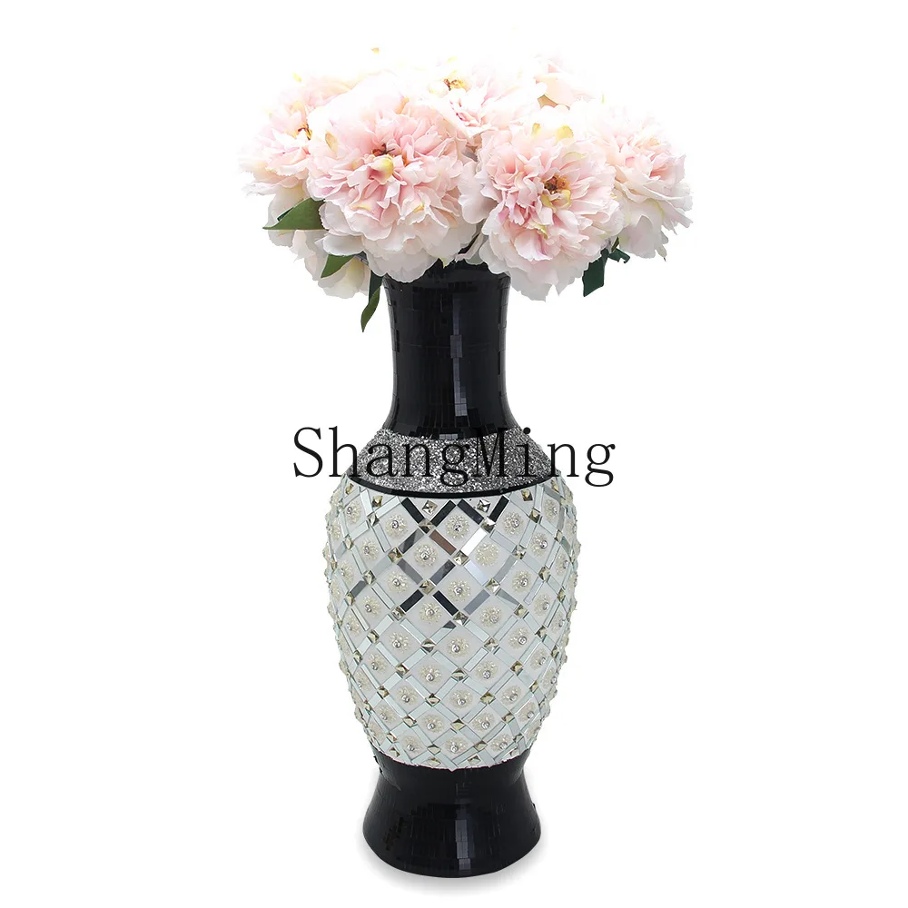 

DSA resin vase rhinestone living room sticker diamond high-end decorative ornament home crafts