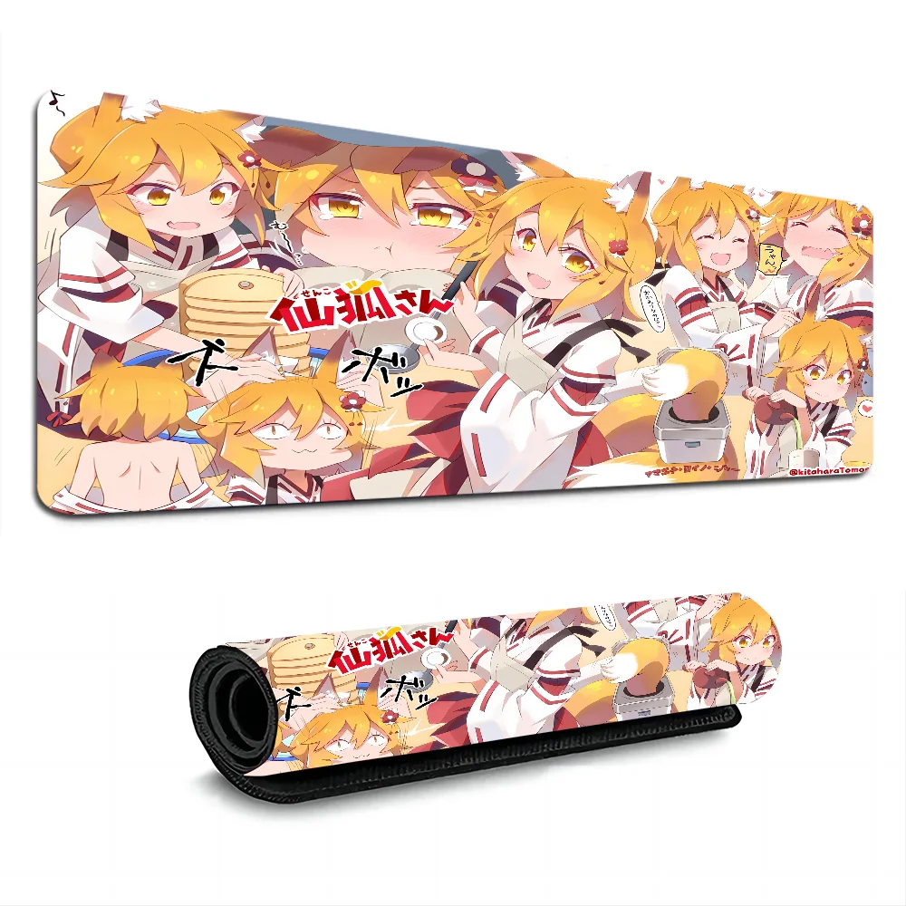 Imagem -03 - Útil Fox Senko-san Mousepad para Rapaz Tapete de Jogo Borracha Natural Tapetes de Secretária World of Tanks cs go Zelda o