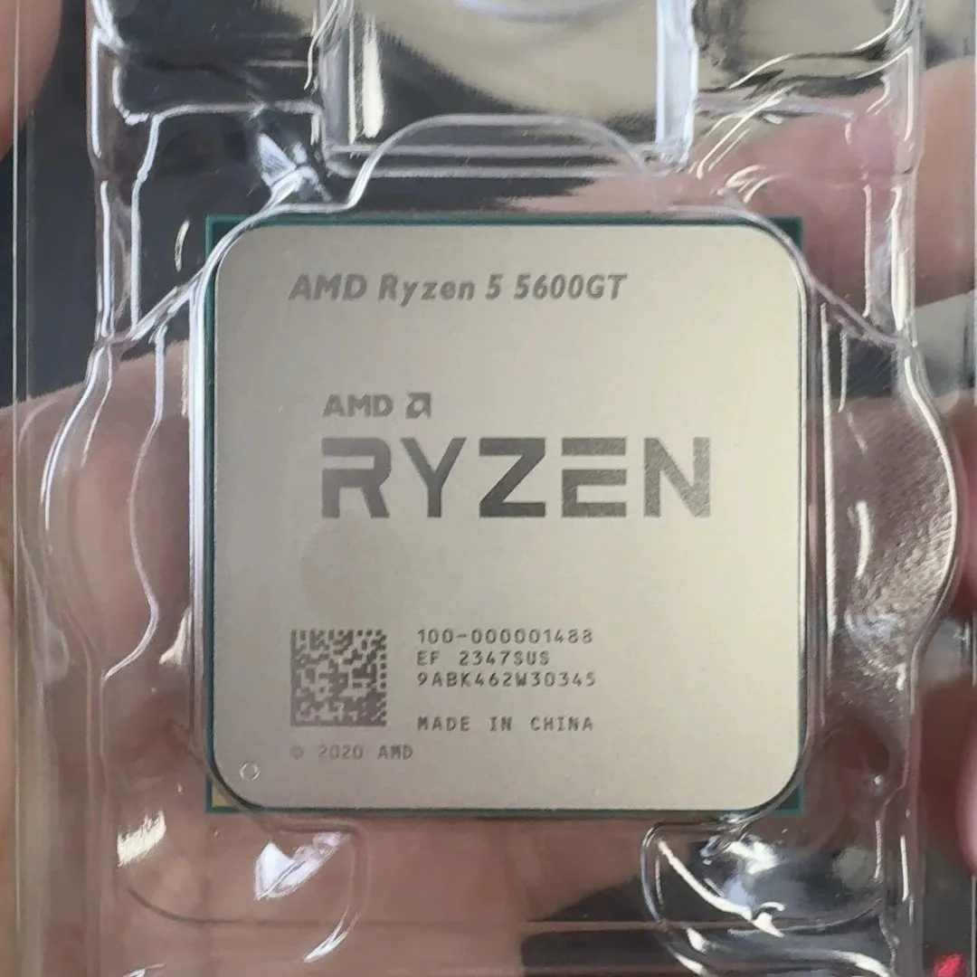 AMD R5 5600GT AM4 sciolto a sei core, dodici thread, adatto per CPU di computer desktop con display centrale