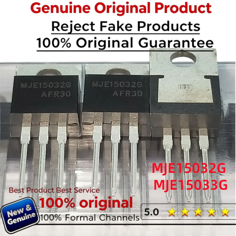 10-20pair 100% new original MJE15032G TO220 MJE15033G MJE15032 MJE15033 Audio Transistor 8A 250V TO-220