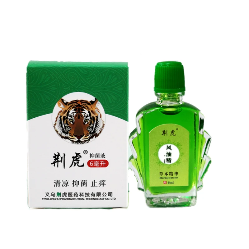 

Vietnam Star Tiger Balm Oil For Cold Headache Stomachache Dizziness Heat Stroke Insect Stings Essential 6ml/pcs