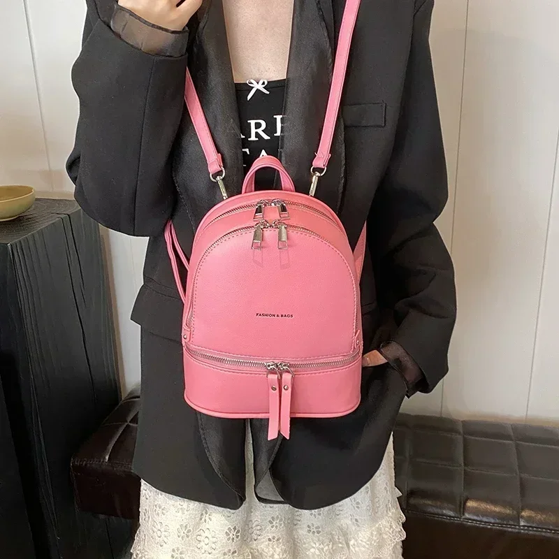 Exquisite, Simple and Versatile Daily Commuting Small Backpack 2024 New Sweet Girl Style Women\'s Bag