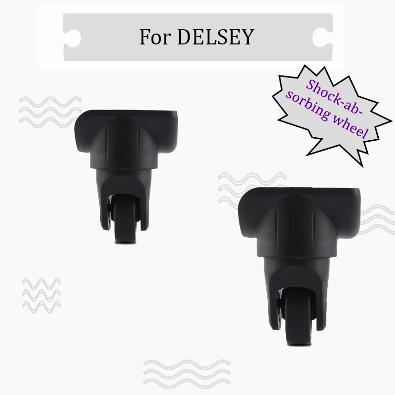 For DELSEY 076 Luggage Wheel Accessory with Anti-Disengagement Screw and Mounting Tool Silent and Smooth
