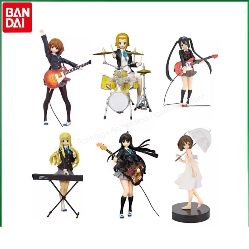 

BANDAI Original SQ K-ON Hirasawa Yui Akiyama Mio Nakano Azusa Tainaka Ritsu Аниме Фигурки Украшения Модель Подарок
