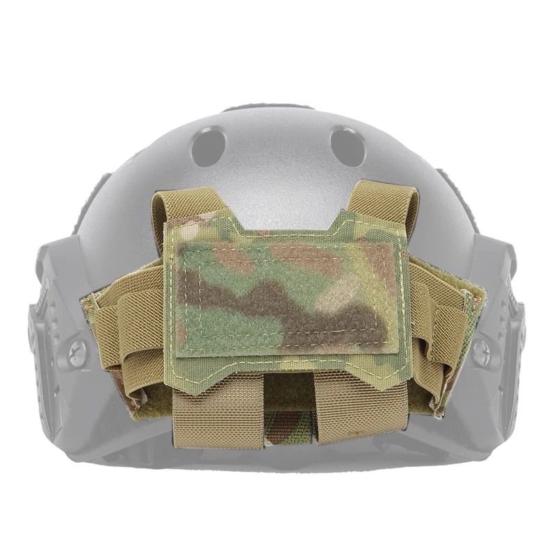 Helmet Battery Pouch, FAST Helmet Cover Pouch Removable Rear Pouch Hunting Airsoft