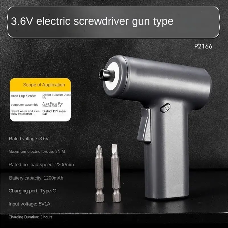 ABLN-New Rechargeable Electric Screwdriver-Home Handheld Tool High Torque Mini Cordless Adjustable Torque Design