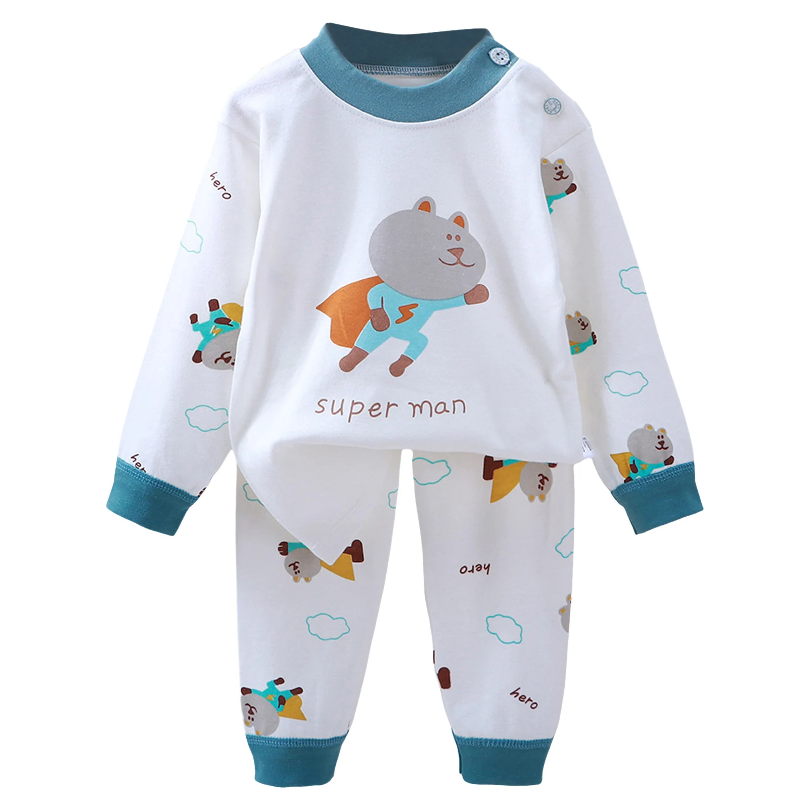 

Youth Track Set Toddler Baby Boy Clothing Sets Little Dinosaur Printed Long Sleeve Tops And Pants Kids 2pcs 4t Winter Clothe Boy