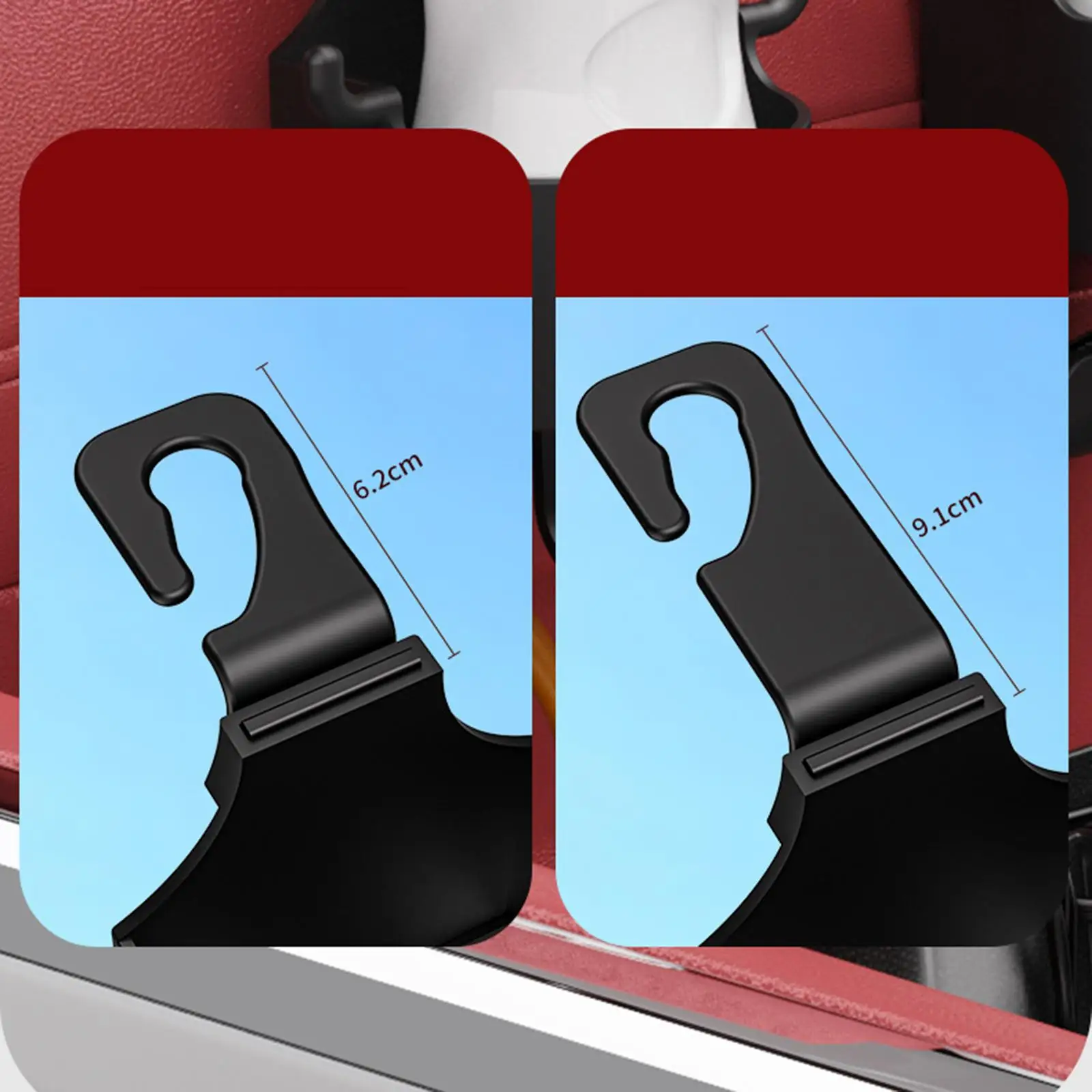 Car Seat Back Cup Holder with Durable PP Hook Multifunctional Water Bottle Holder for Rear Passenger Seat Use