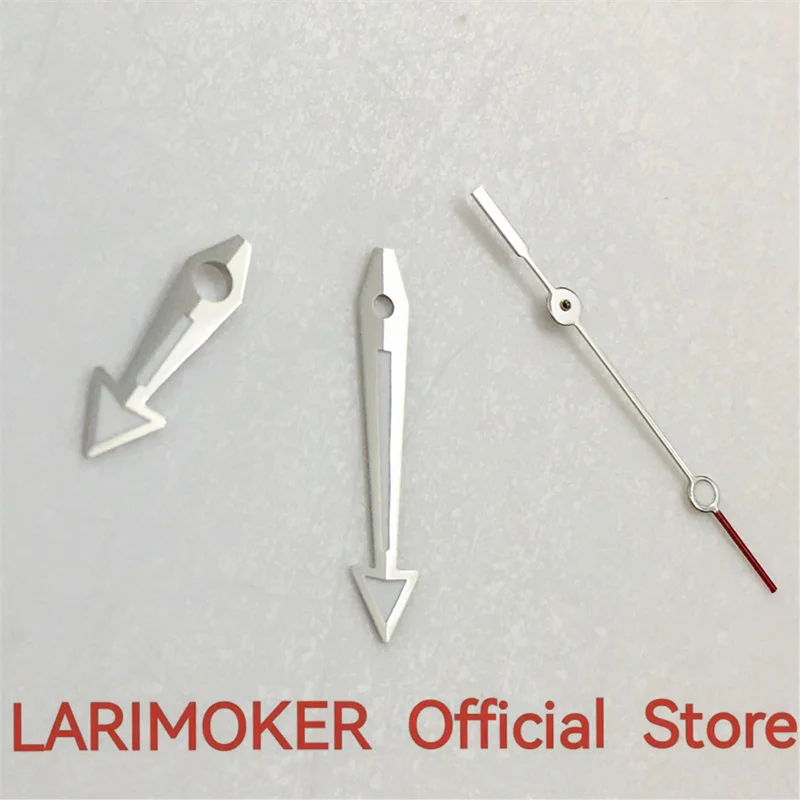 LARIMOKER 8mm*13mm*13.5mm Silver Watch Pointers With Green Luminous Fit For NH35 Automatic Movement Watch Accessories Watch Part