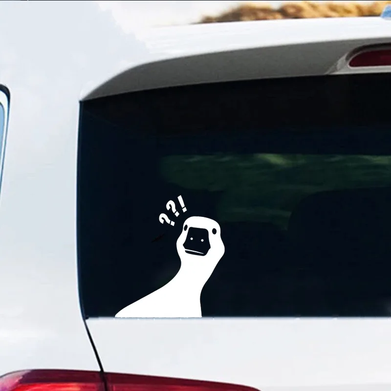 Puzzled Goose Silver Reflective Sticker for Car Self-adhesive Glass Decal DIY Decor for The Rear Glass Safety Reminder for Night