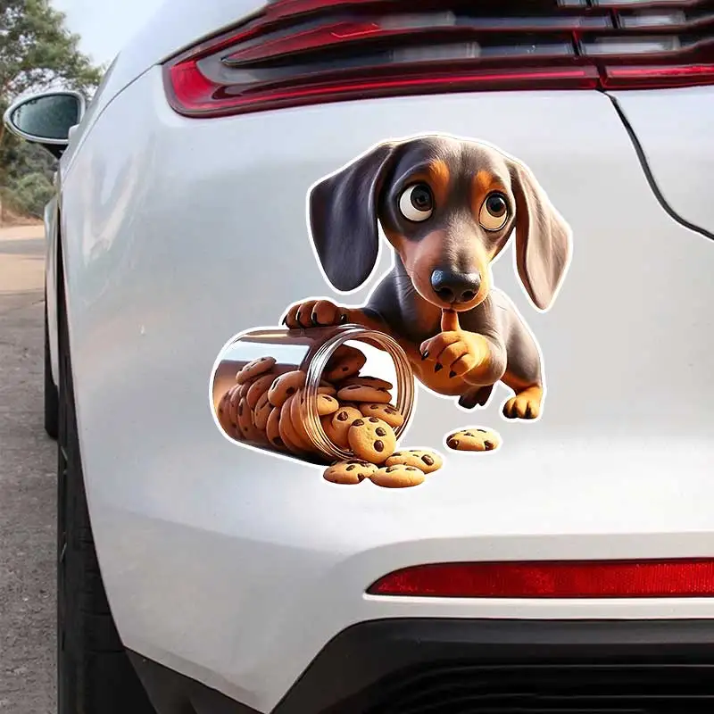 

Dachshund Pet Dog Car Sticker Vinyl Decal Waterproof Rear Window Motorcycle Camper Bumper Truck Laptop Decoration SH1089