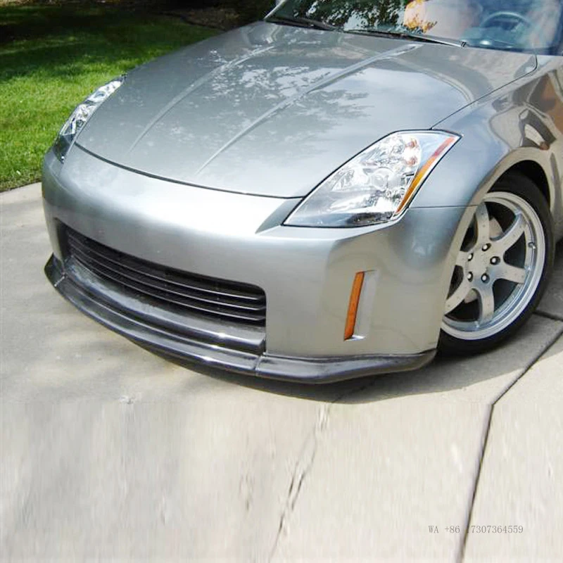 early for Nissan 350Z carbon fiber lip, Devil Z33 modified front spoiler small body kit installation