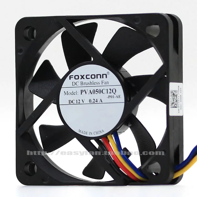 

COOLING REVOLUTION PVA050C12Q 5cm 5010 50mm fan 50x50x10mm 12V 0.24A Hydraulic bearing 4-wire PWM high volume air cooling fan