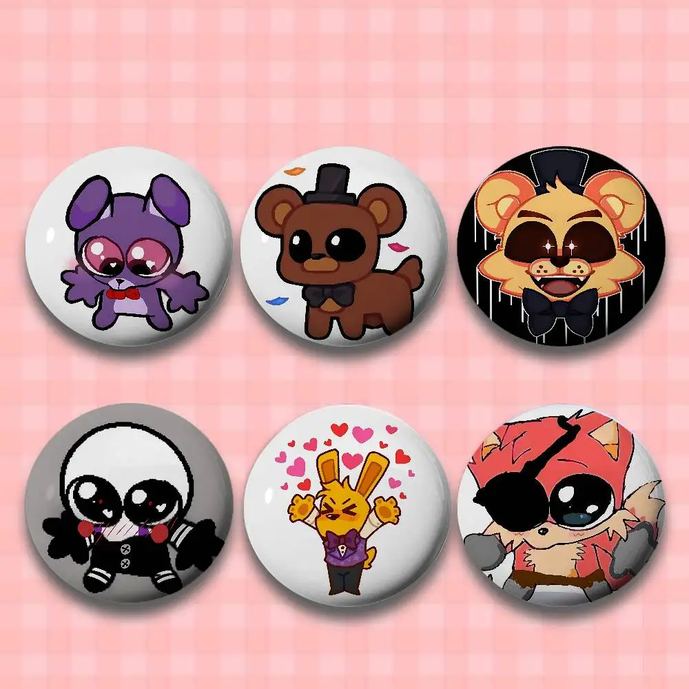 

Cute F-FnafS Badges Button PinsBrooch Creative Funny Quotes Badge Clothes Backpack Jewelry Gift For Kids Friends
