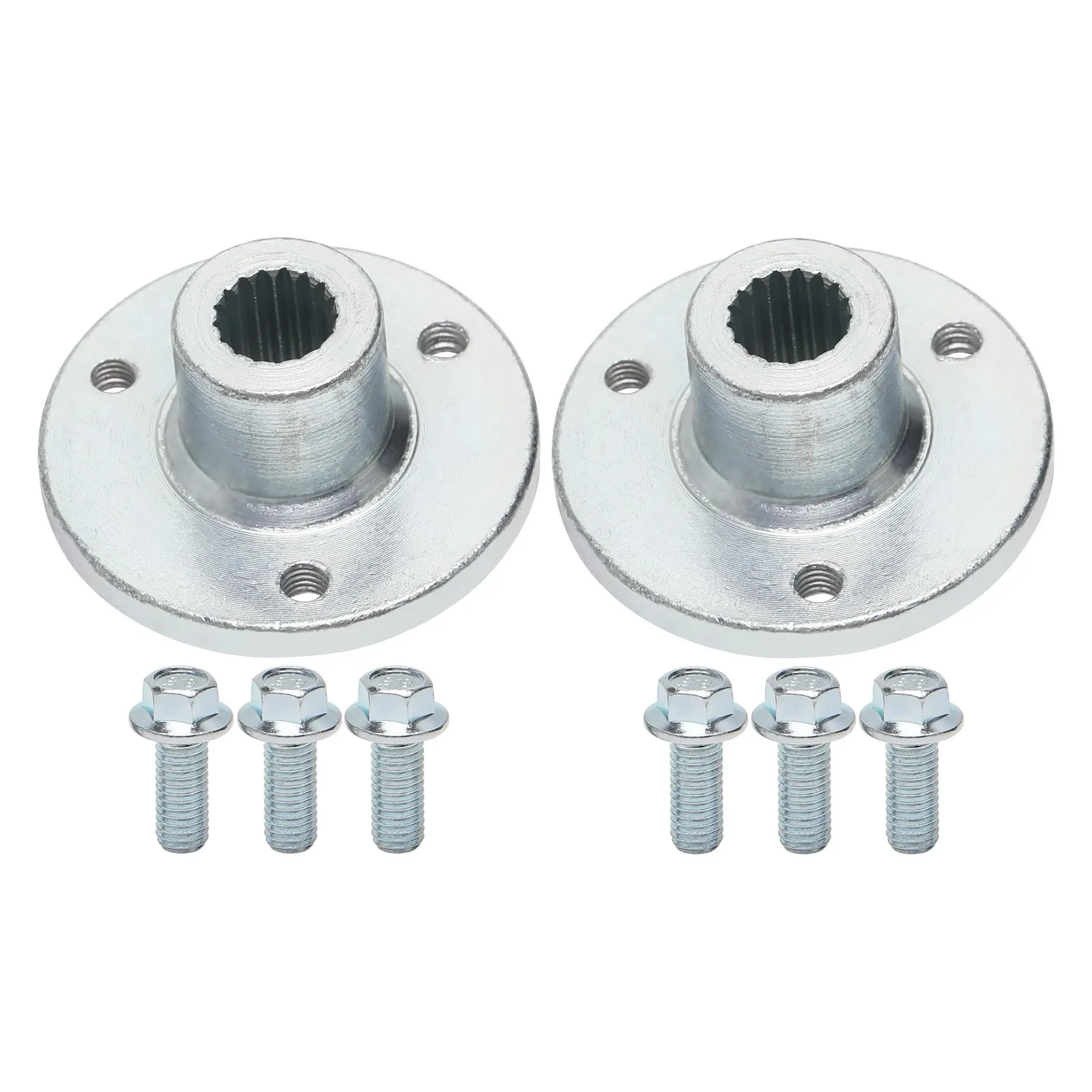 Pair 17T 3 Stud Rear Wheel Hub for 5'' Tire ATV Go Kart 4 Wheeler Trike Go Kart Cart