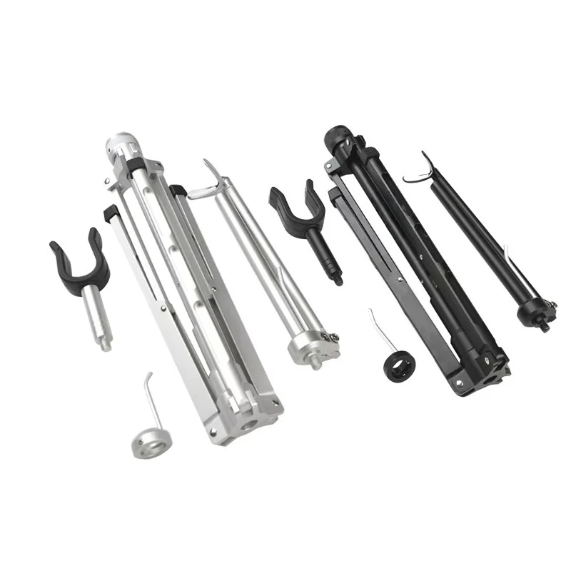 Portable Recurve Bow Support Stand Made of Aluminum Alloy Durable Outdoor Archery Equipment for Daily Shooting Training