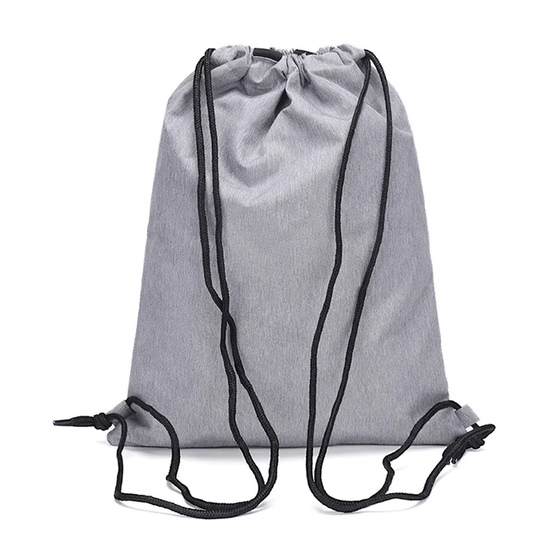 Drawstring Bag Gym With Pockets Sports Sack With Unisex Handle Drawstring Backpack Lightweight Travel Beach Bags For Men Women