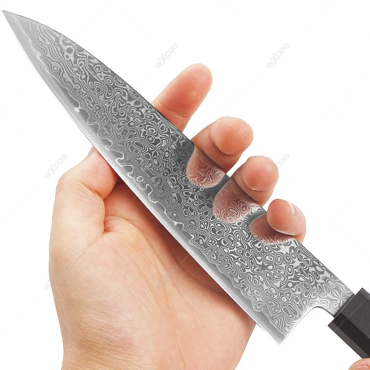 WXCOO 67-layer دمشق الصلب الشيف Kiritsuke سكين Santoku سكين دمشق السكاكين شفرة اليابانية الشيف اللحوم الساطور تقشير الفاكهة