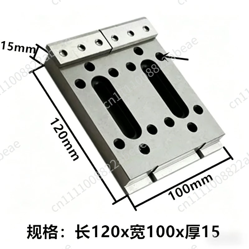 120x100X15mm  M8 CNC  Wire EDM Fixture Board Stainless Jig Tool Fit Leveling & Clamping