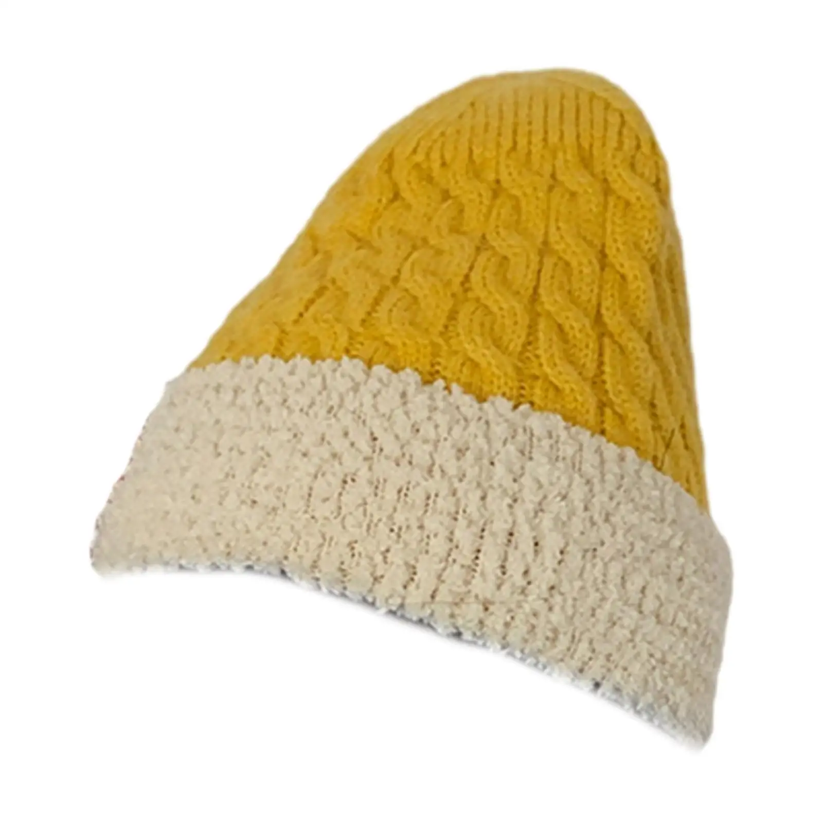 Women's Thermal , Winter Protective Hats Knitted Wool Yarn Fashion, Cold-proof Windproof Headdress Gadget From