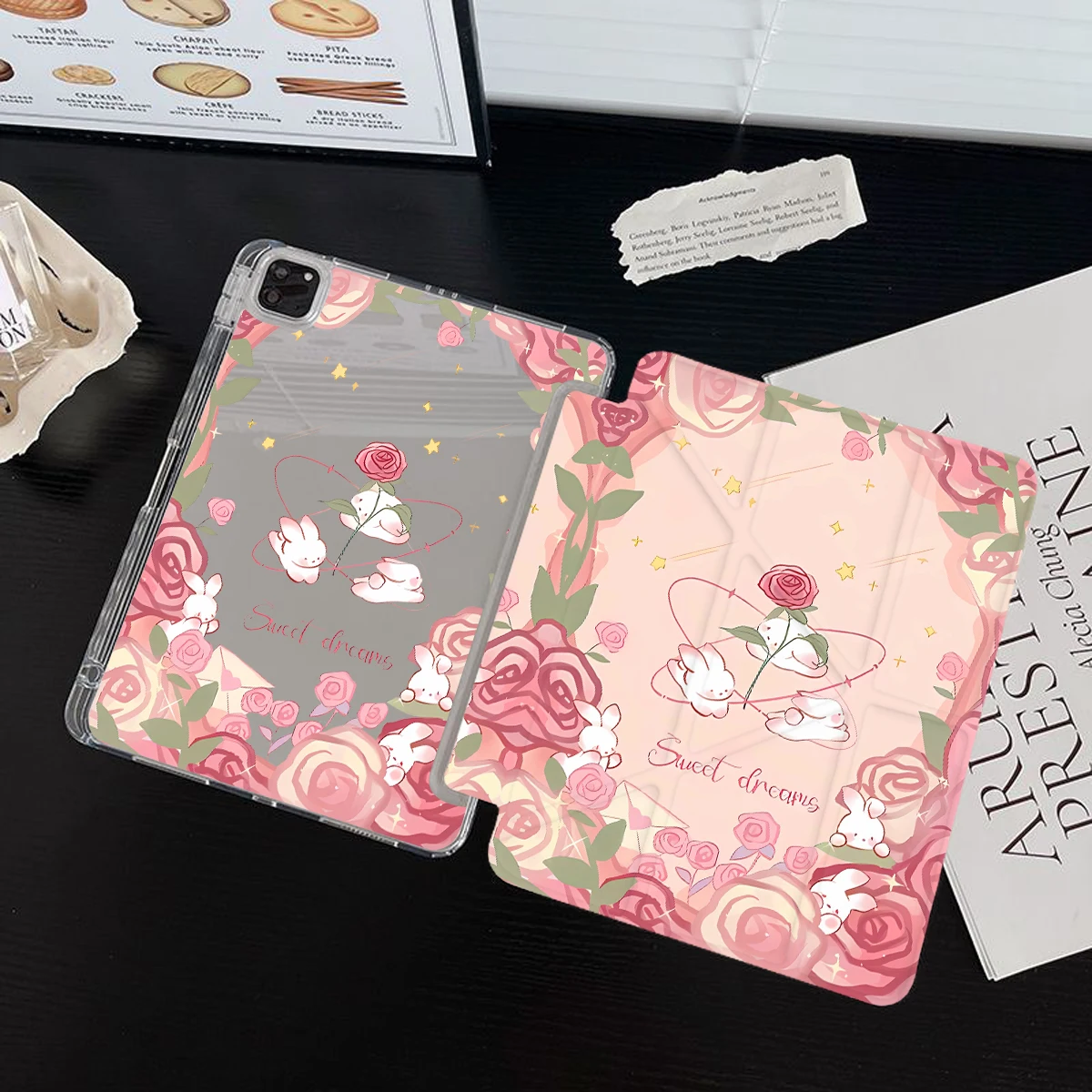 Y Fold Tablet Case For Air11 2024 iPad 11th 2025 SamsungS7S8S9 11 iPad 4/5th 10.9 iPad10.2 7/8/9th SamsungS9S10 Plus 12.4