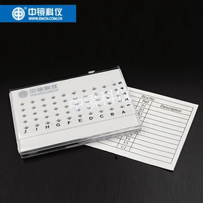 50, 100 hole pull TEM transmission electron microscope sample box.