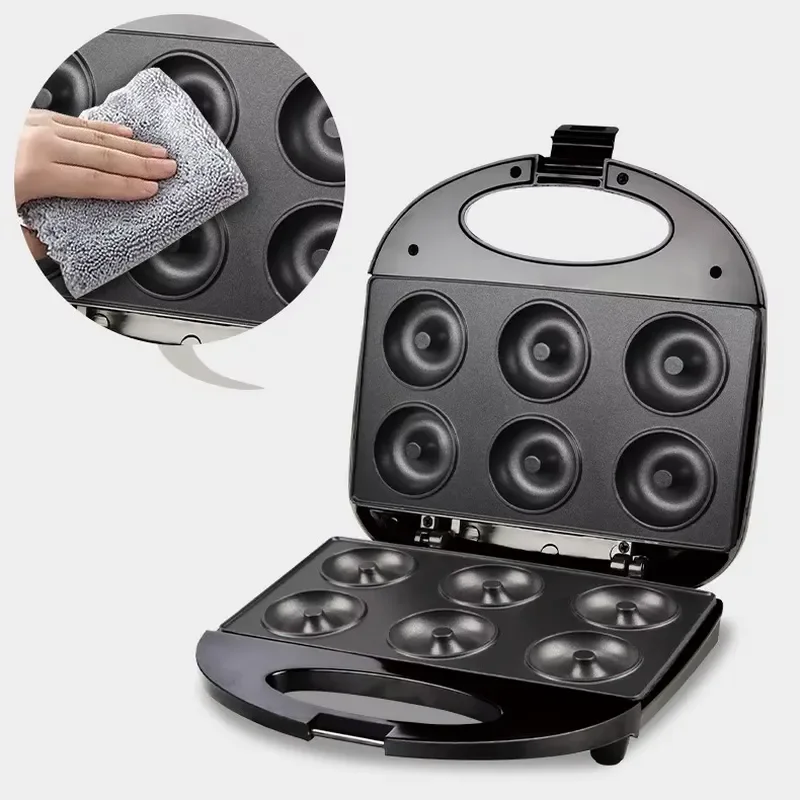 Electric Mini Waffle Maker 6 Hole Double Sided Heating Household Breakfast Machine Multifunctional Large Capacity For Export