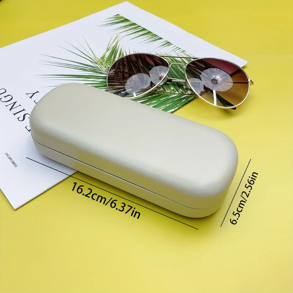 A stylish hard glasses case with sturdy snap closure and soft lining, portable and stylish, suitable for daily use and travel image 6