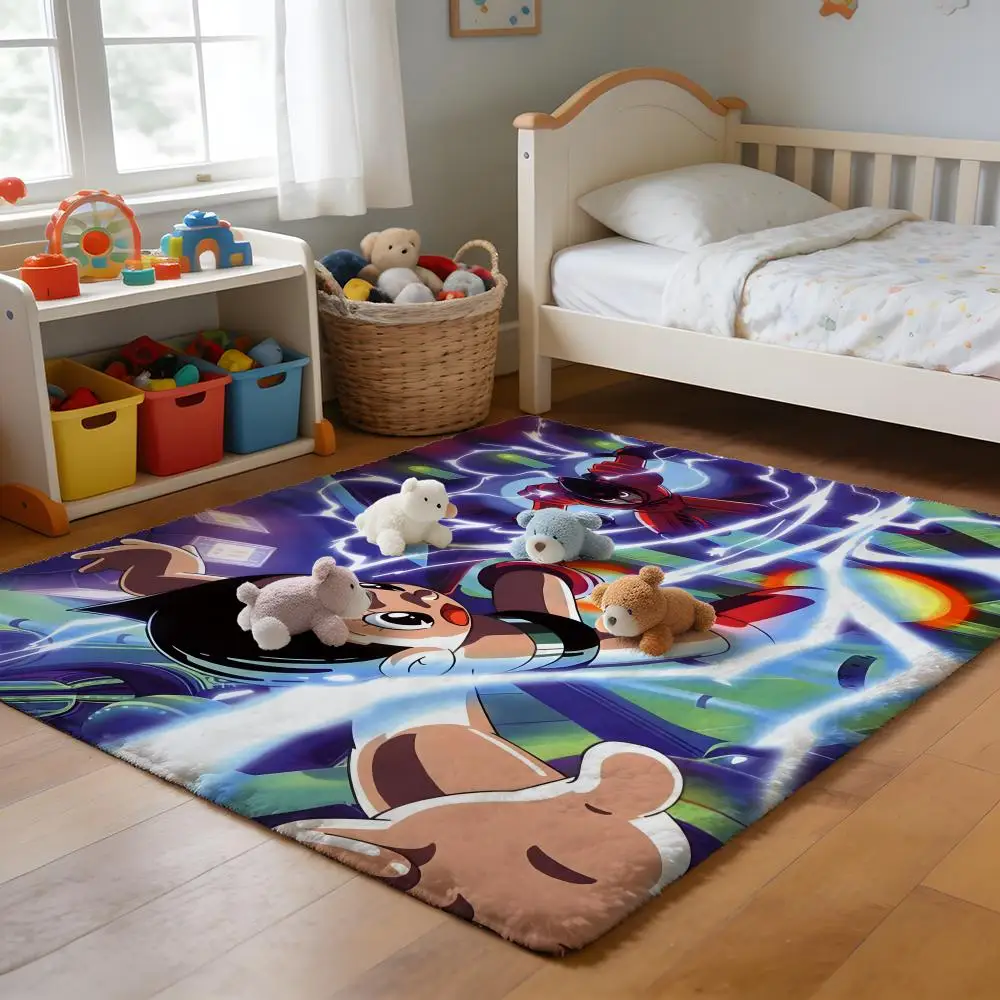 

Floor Mat Soft Flannel Rug Non-Slip Absorbent Mat for Bathroom Bedroom Home Decor Dots Stars Striped Heart Pattern