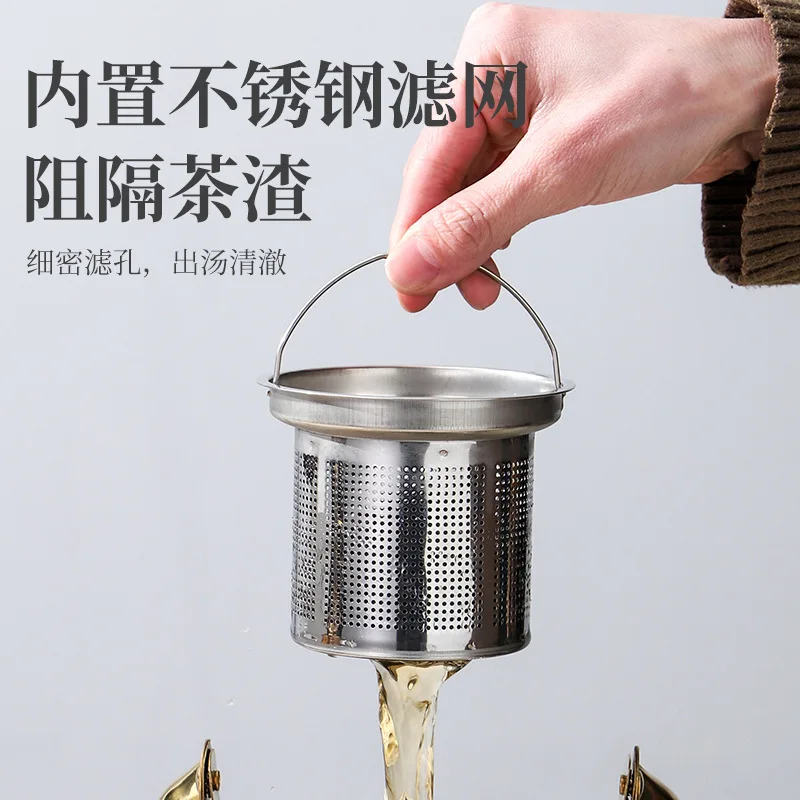 Stainless steel commercial teapot restaurant kettle, induction cooker kettle
