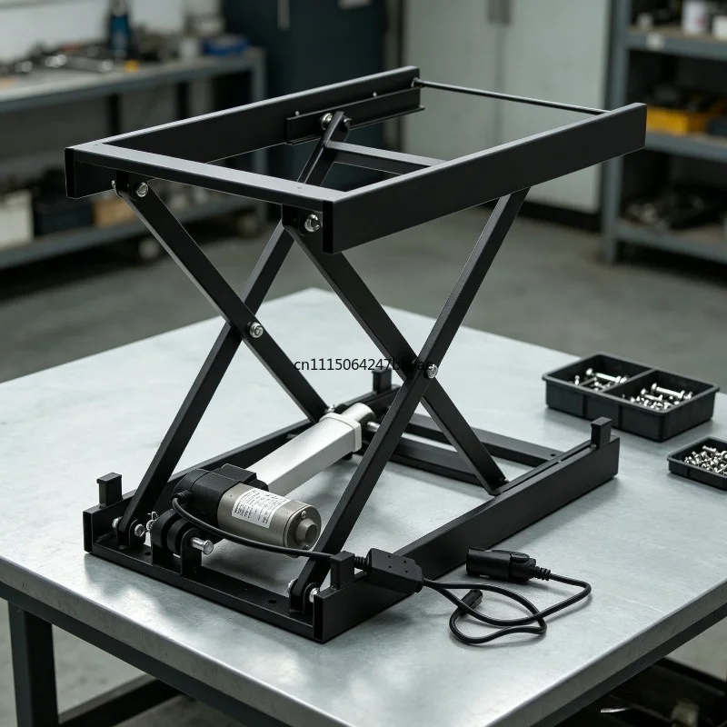 For Electric Height Adjustable Coffee Dining Table Frame 24V Lifting Hardware Folding Iron Stand With Wired Remote