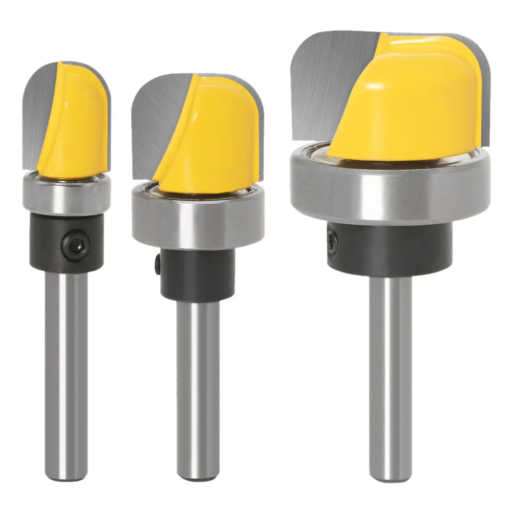 

3Pcs Small Milling Cutters Precision Wood Cutting Tools for Linetype Grooving and Edge Trimming 6Mm Shaft Alloy Steel