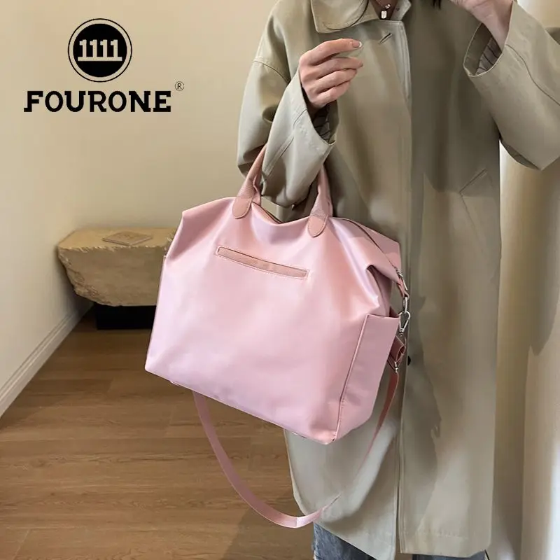 2024 New FOUR ONE Korean Fashion Trend Waterproof Computer Bag Portable Large Capacity Travel Tote Female Business Trip Luggage