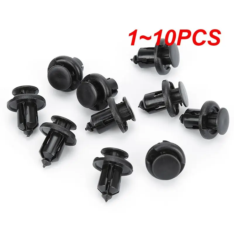 1~10PCS 10mm Black  Auto Fasteners Rivets Clips Bumper Fender Rivet Trim   Engine Cover Retainer Rivet Trim For Honda Accord CRV