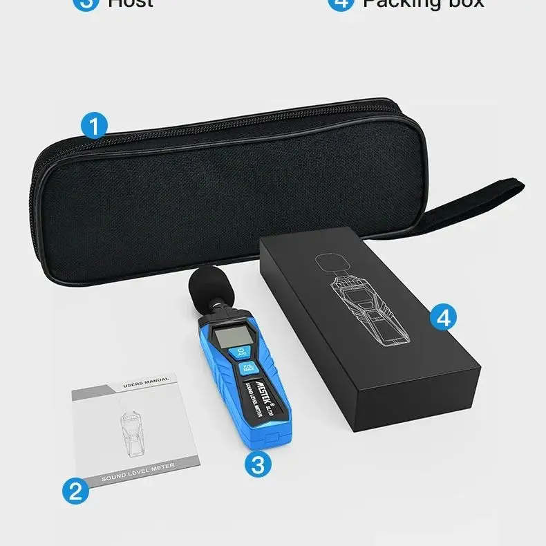 Sound Meter SL720 Noise Tester Sound Detector Decible Monitor 30-130dB Audio Measuring Instrument Sound Level Indicator