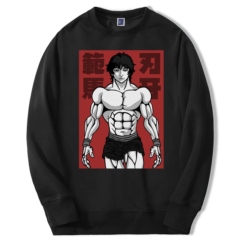 

Hanma Baki Winter Men Harajuku Japan Anime Hoodies Sweatshirt Fashion Cool Clothing Hanma Baki Men's Fashion Clothes