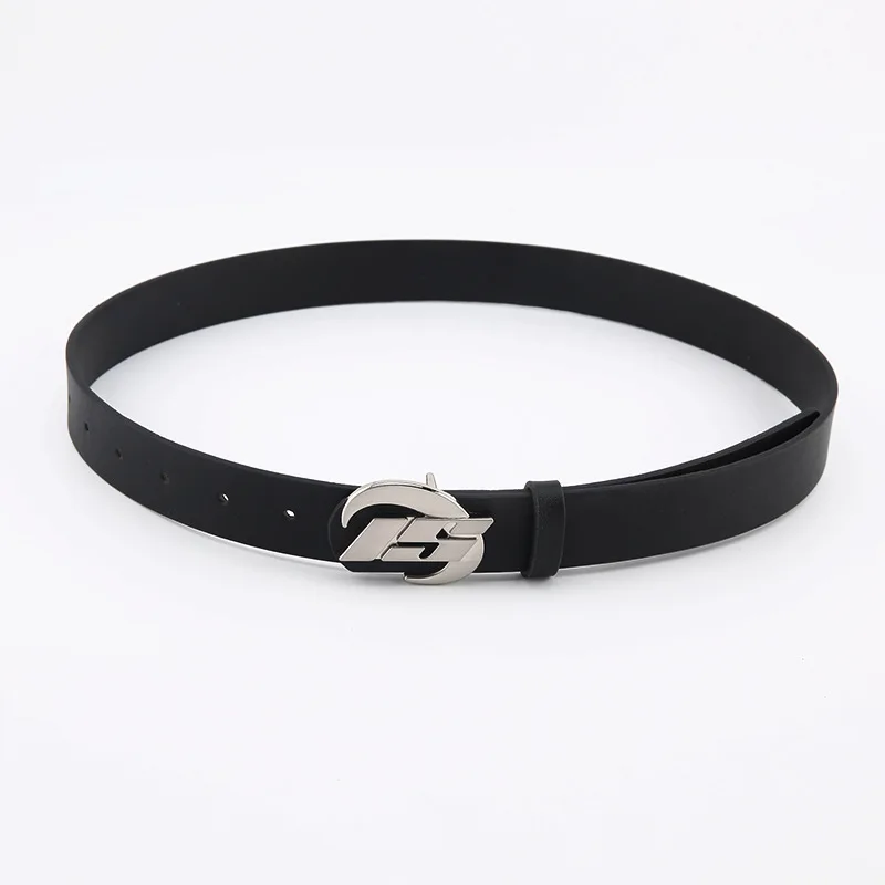 Hot Selling Trendy En Modieuze Dames Riem Eenvoudige En Veelzijdige Metalen Legering Maan Is Gesp Riem Jeans Rok Decoratie Riem