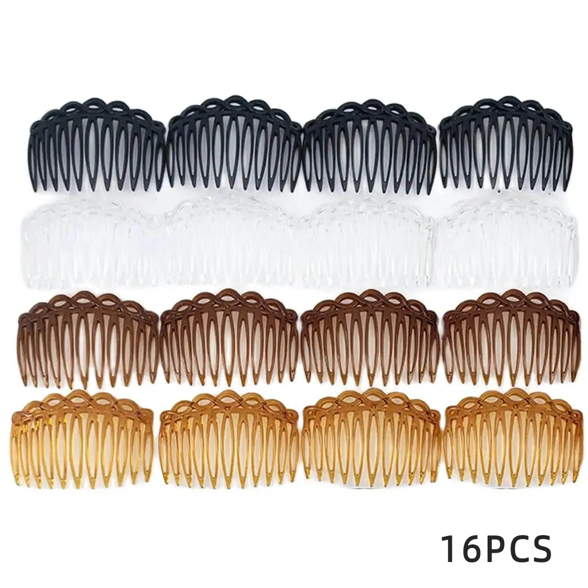2/16 Stück französischer gedrehter Haarkamm mit 11 Zähnen – einfaches und stilvolles Haar-Accessoire für Frauen und Mädchen – Detail 12