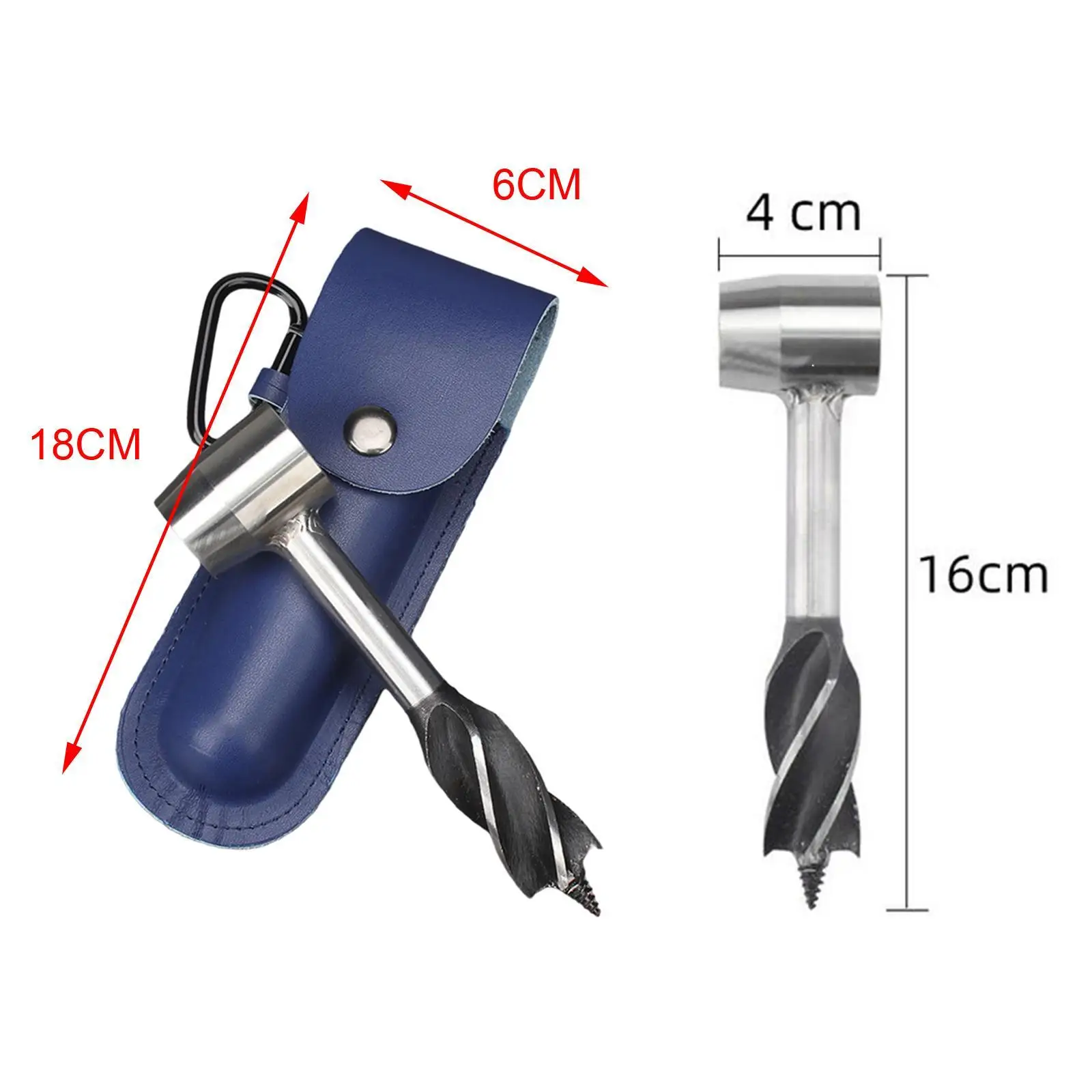Hand Auger Drill Bit Woodworking Hand Screw Drill for Camping Tool