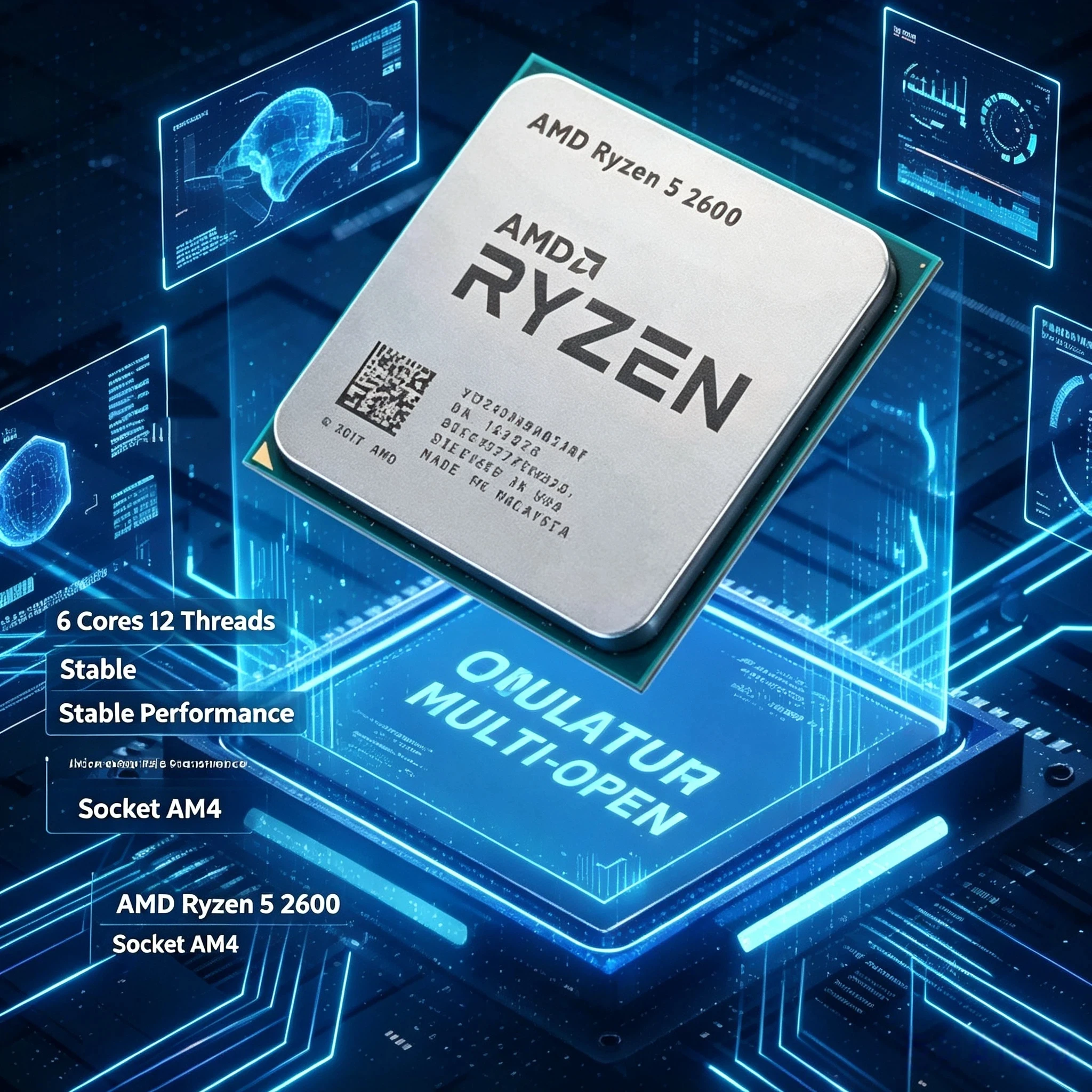 processeur-de-bureau-gaming-amd-ryzen-5-2600-r5-2600-34-ghz-cache-16-mo-sans-carte-graphique-integree-prise-en-charge-ddr4-socket-am4